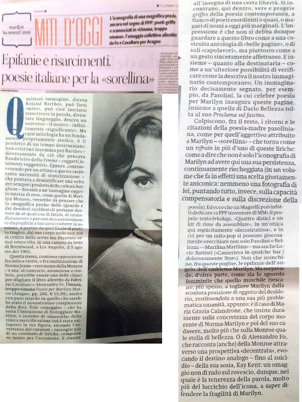 Massimo Natale, "il manifesto", 15 gennaio 2017